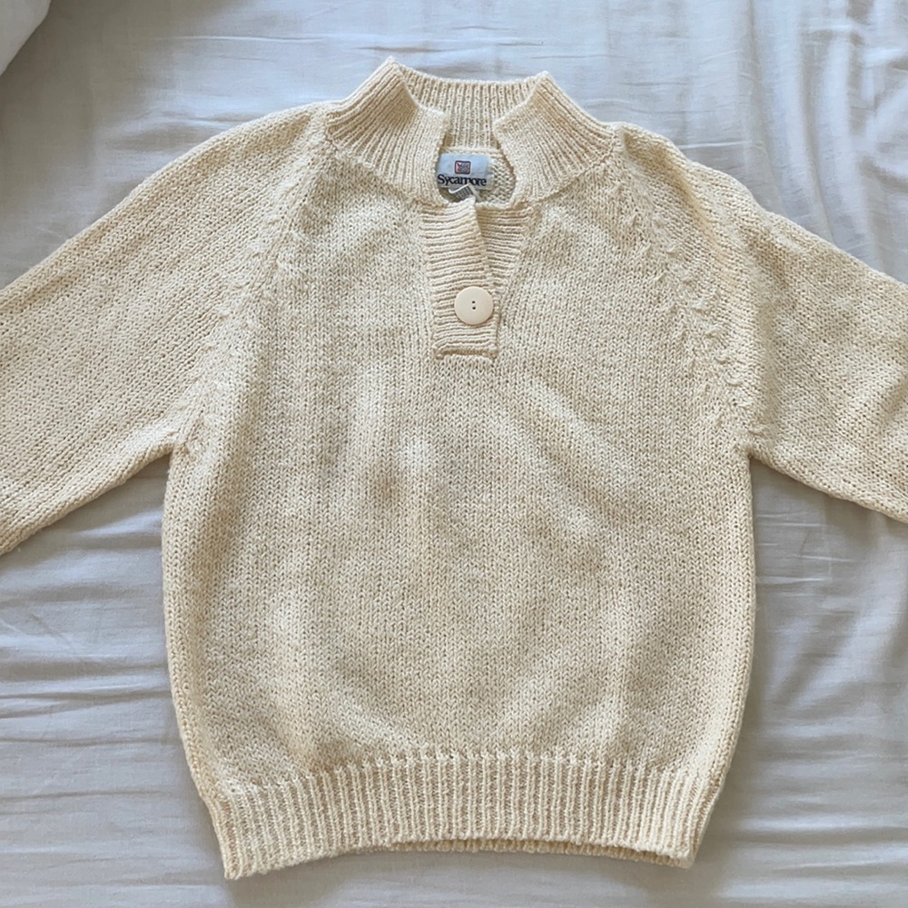 Vintage, collared, polo-style sweater